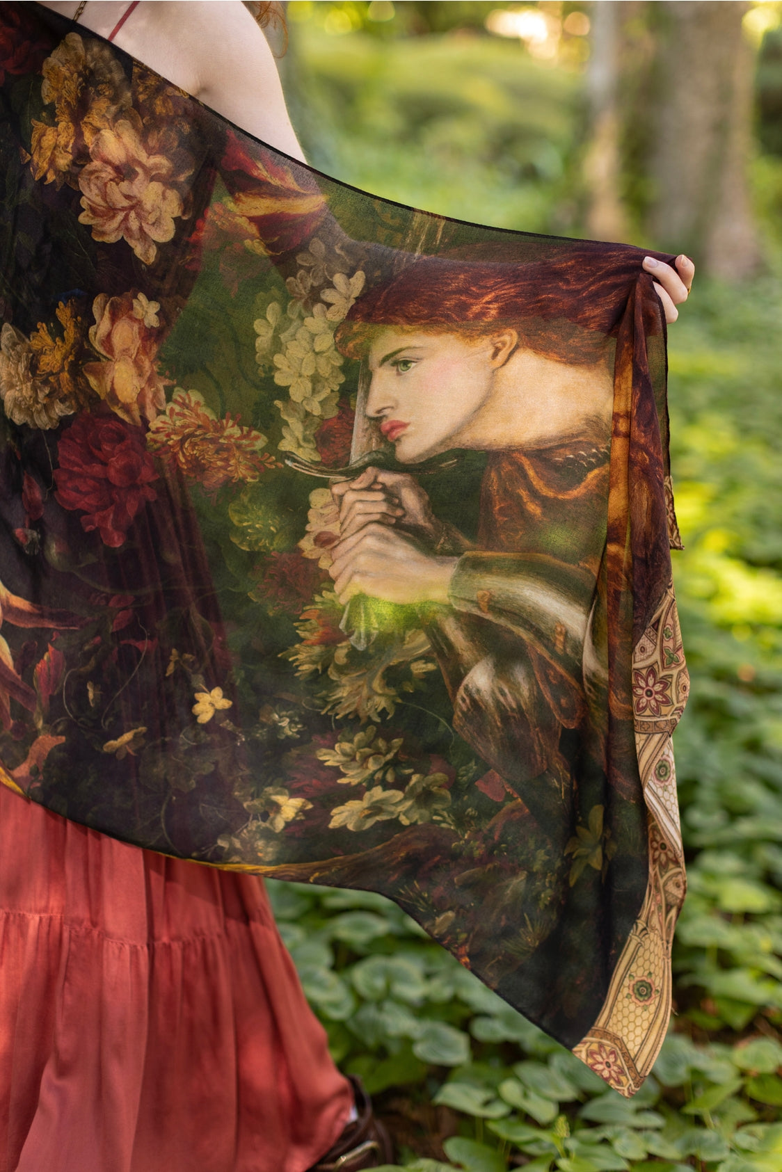 Market Of Stars - The Messenger Scarf - Joan Of Ars - Florals & Fox