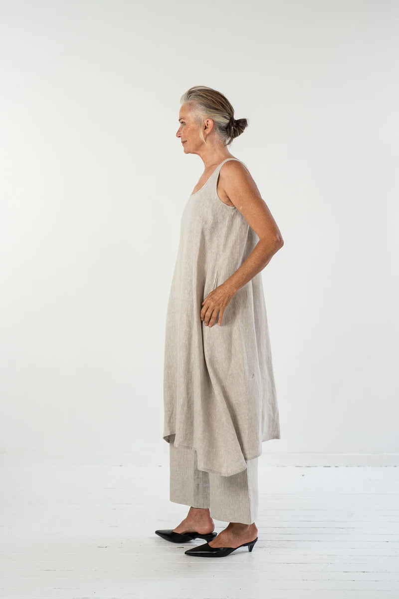 Eva’s Sunday ‘Danni’ Slip Linen Dress - Natural