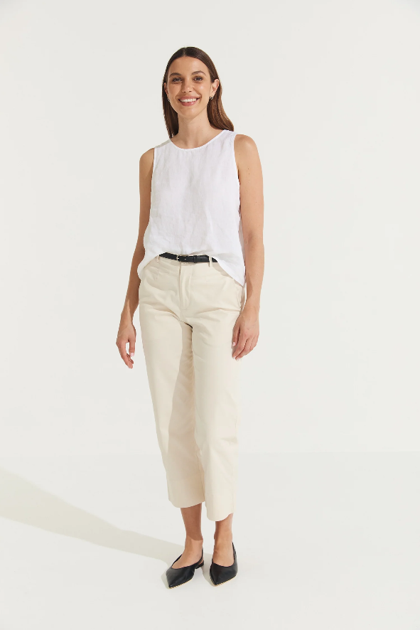 Montaigne - Sandro -  Cotton Pant - Bone - LAST - Size L