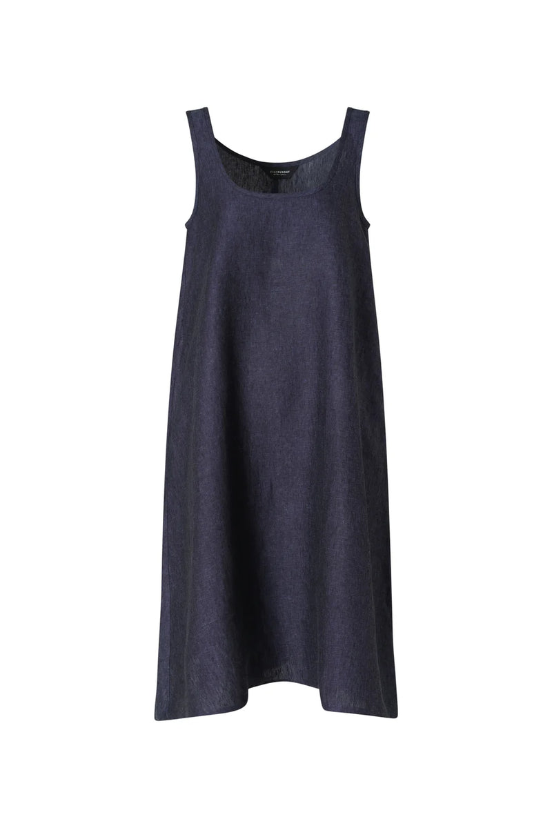 Eva’s Sunday ‘Danni’ Slip Linen Dress - Navy