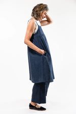 Eva’s Sunday ‘Dolly’ Linen Dress - Navy