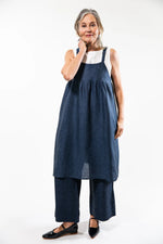 Eva’s Sunday ‘Dolly’ Linen Dress - Navy