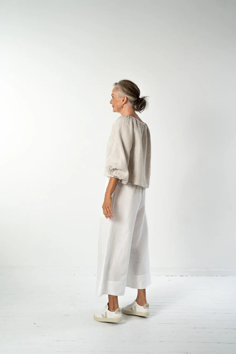 Eva’s Sunday ‘Oliver’ Linen Pant - White