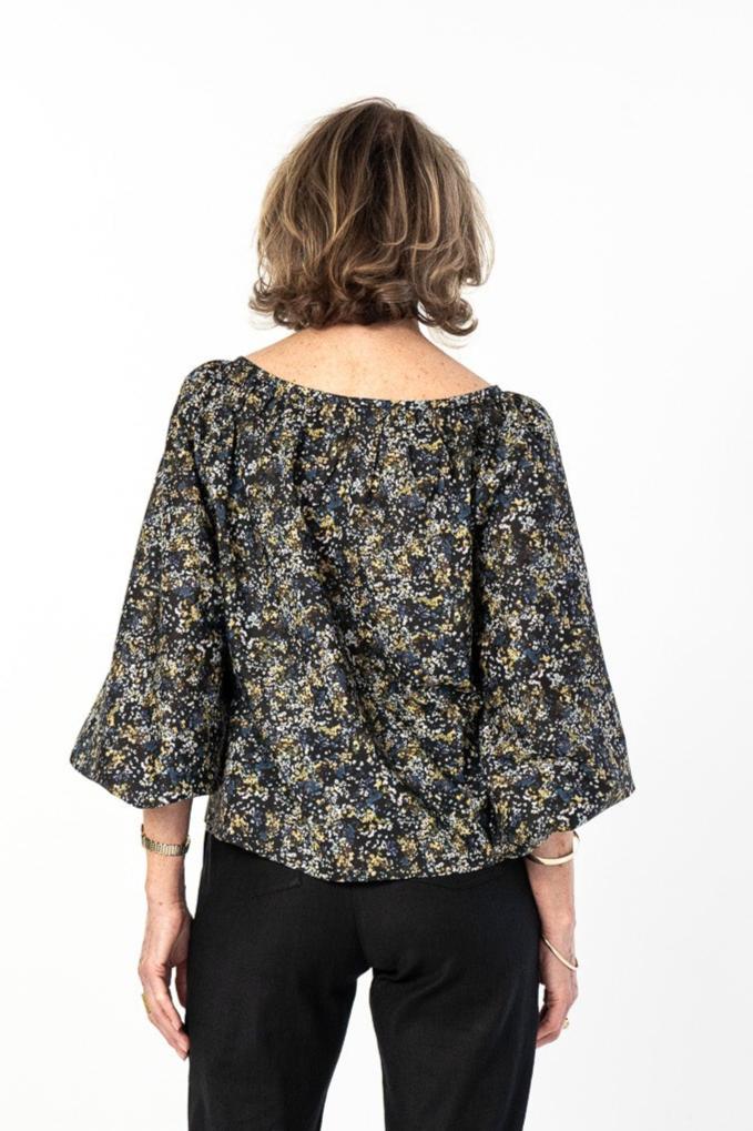 Eva’s Sunday ‘Pia’ Top - Reflections - LAST ONE - Size XL