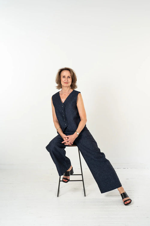 Eva’s Sunday ‘Solange’ Vest - Navy