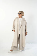 Eva’s Sunday ‘Taylor’ Linen Jacket - Neutral