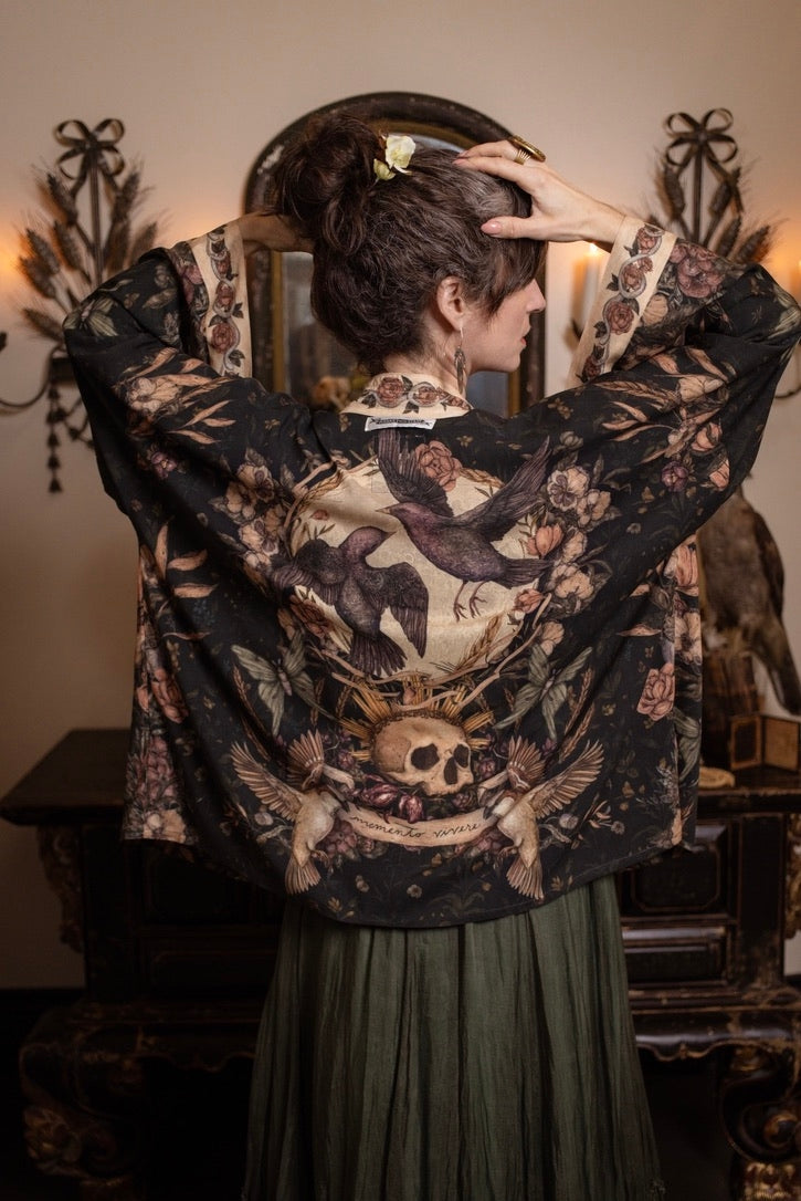 PRE-ORDER - Market Of Stars - Momento - Pixie Duster Crop Kimono - Starling & Skull