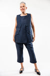 Eva’s Sunday ‘Teddy’ Linen Pant - Navy