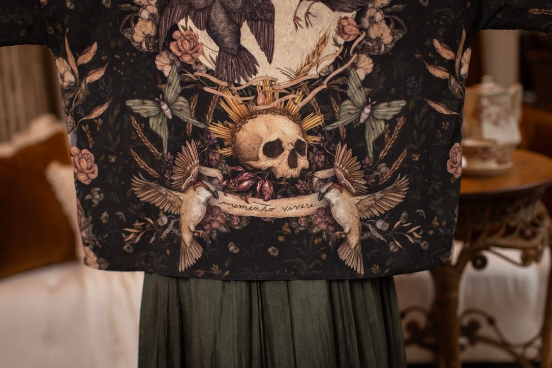 PRE-ORDER - Market Of Stars - Momento - Pixie Duster Crop Kimono - Starling & Skull