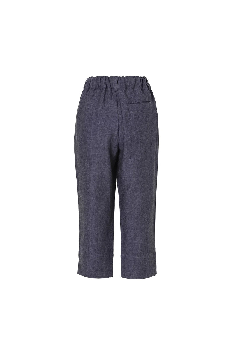 Eva’s Sunday ‘Teddy’ Linen Pant - Navy