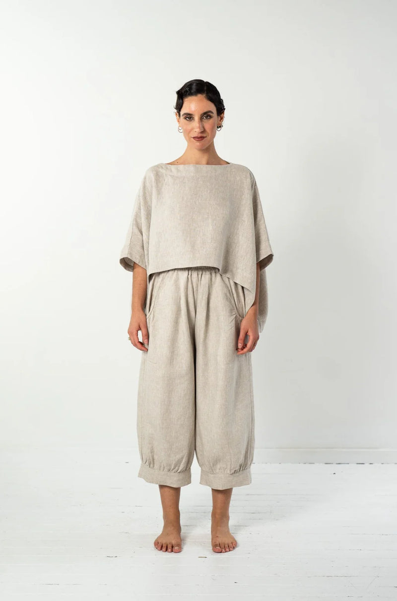 Eva’s Sunday ‘Todd’ Linen Pant - Neutral