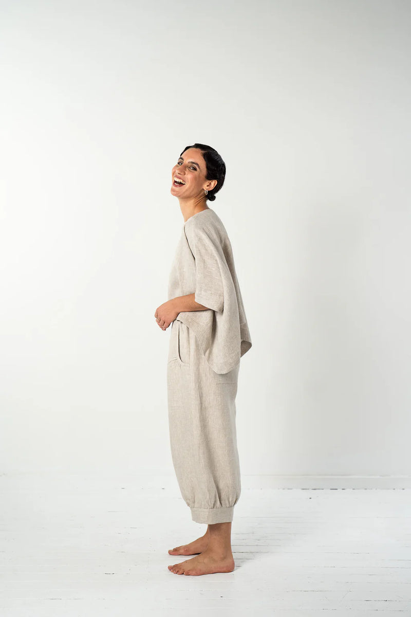 Eva’s Sunday ‘Todd’ Linen Pant - Neutral