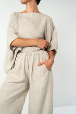 Eva’s Sunday ‘Todd’ Linen Pant - Neutral