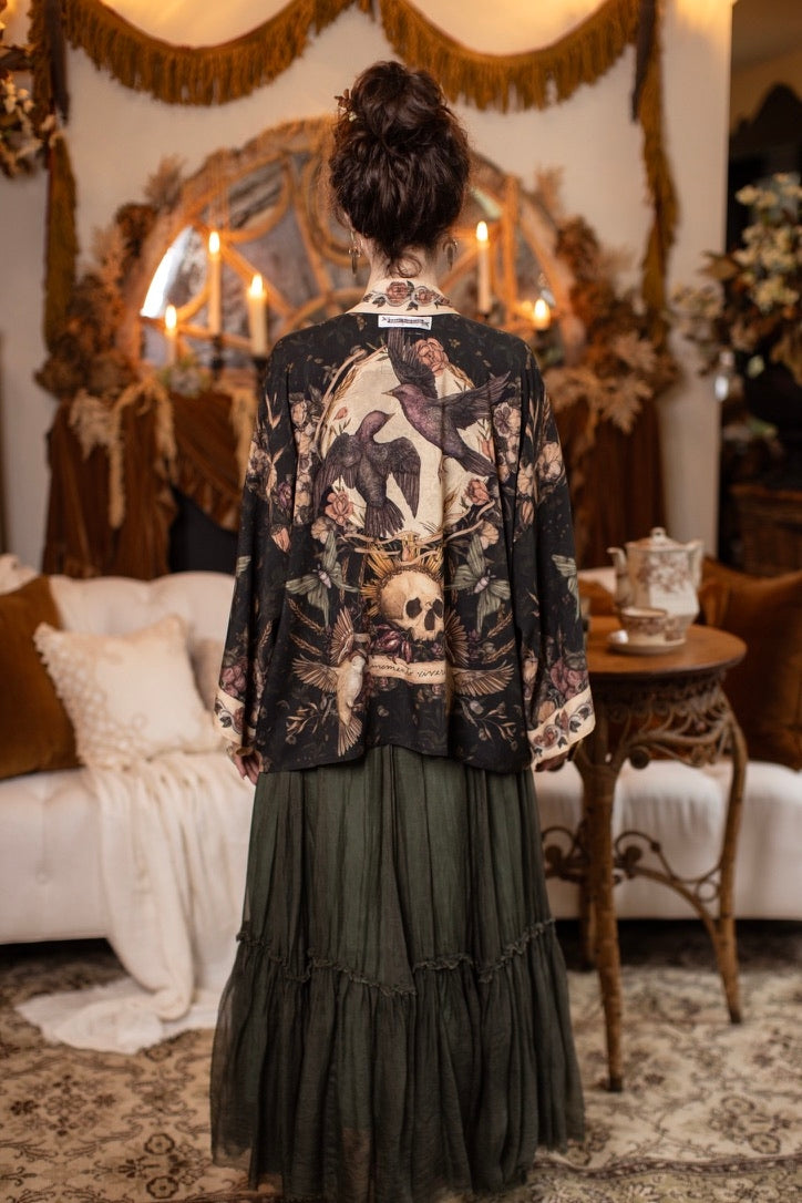 PRE-ORDER - Market Of Stars - Momento - Pixie Duster Crop Kimono - Starling & Skull