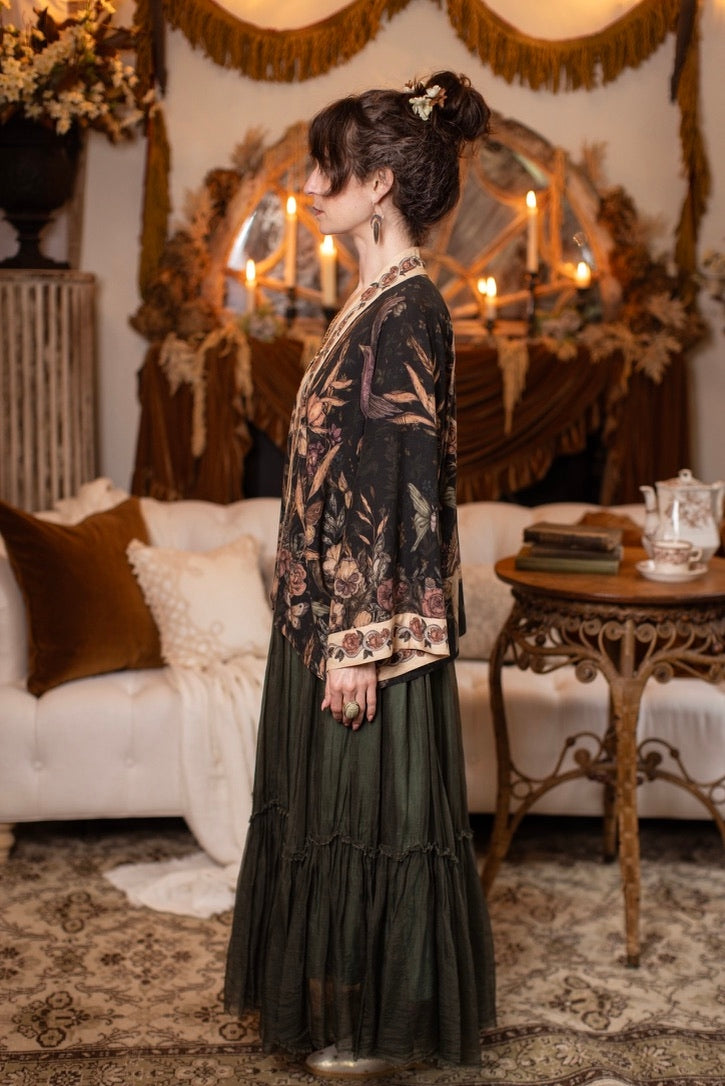 PRE-ORDER - Market Of Stars - Momento - Pixie Duster Crop Kimono - Starling & Skull
