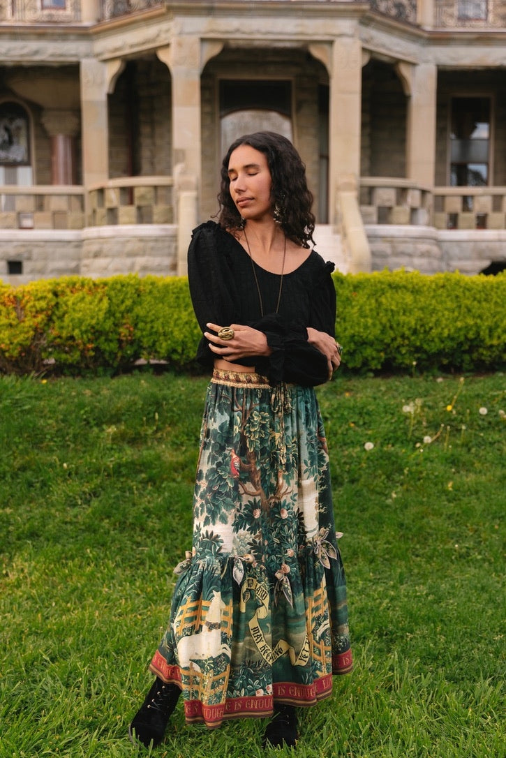 PRE-ORDER - Market Of Stars - Wildheart  - Skirt W/Pockets - Tassels & Unicorn