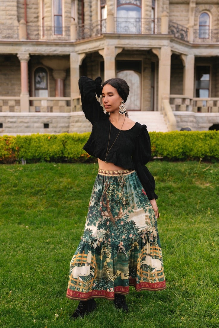 PRE-ORDER - Market Of Stars - Wildheart  - Skirt W/Pockets - Tassels & Unicorn