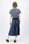 Olga De Polga ‘Champagne’ Pleat Skirt - Navy