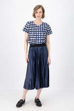 Olga De Polga ‘Champagne’ Pleat Skirt - Navy