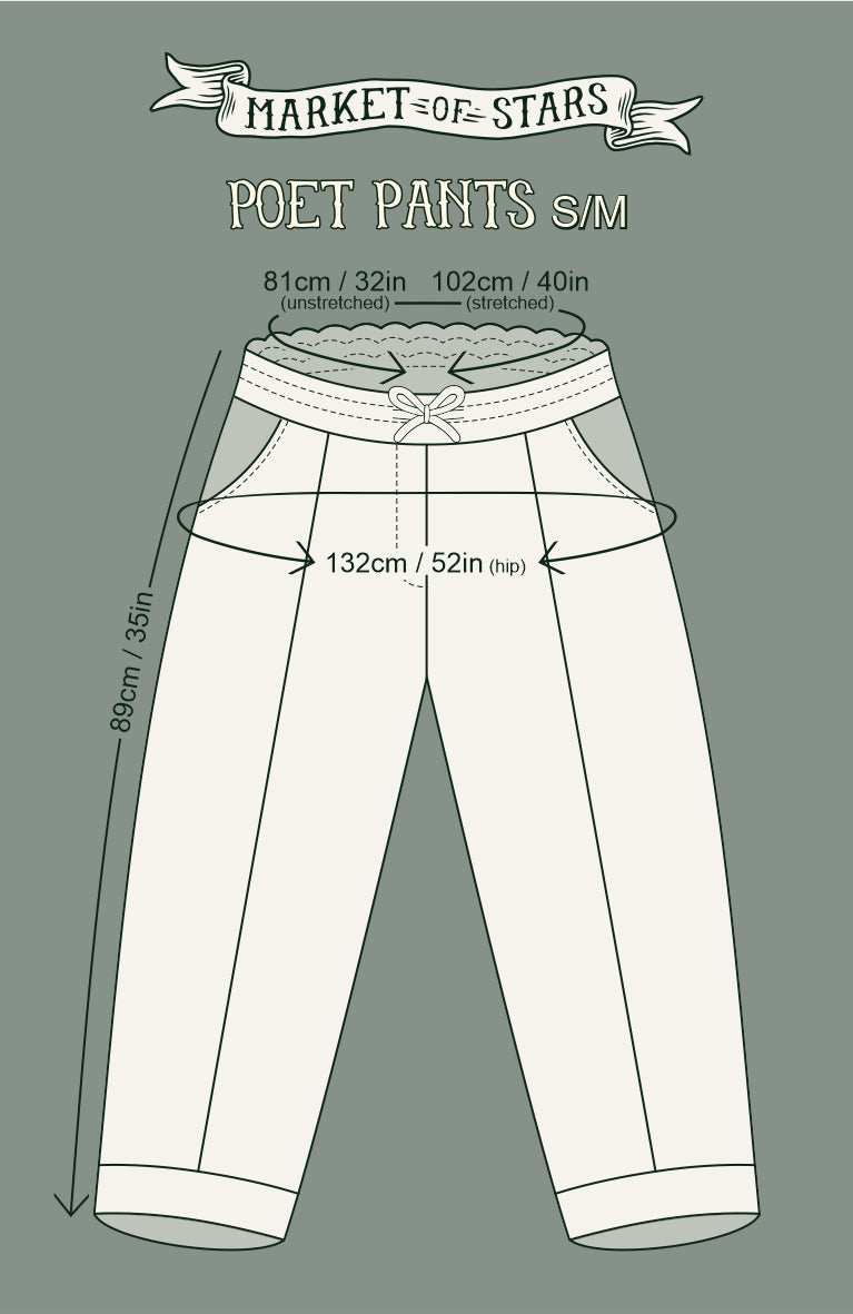 Market Of Stars - ‘Heart of Gold’ Cropped Poet Pant - Florals & Sacred Heart