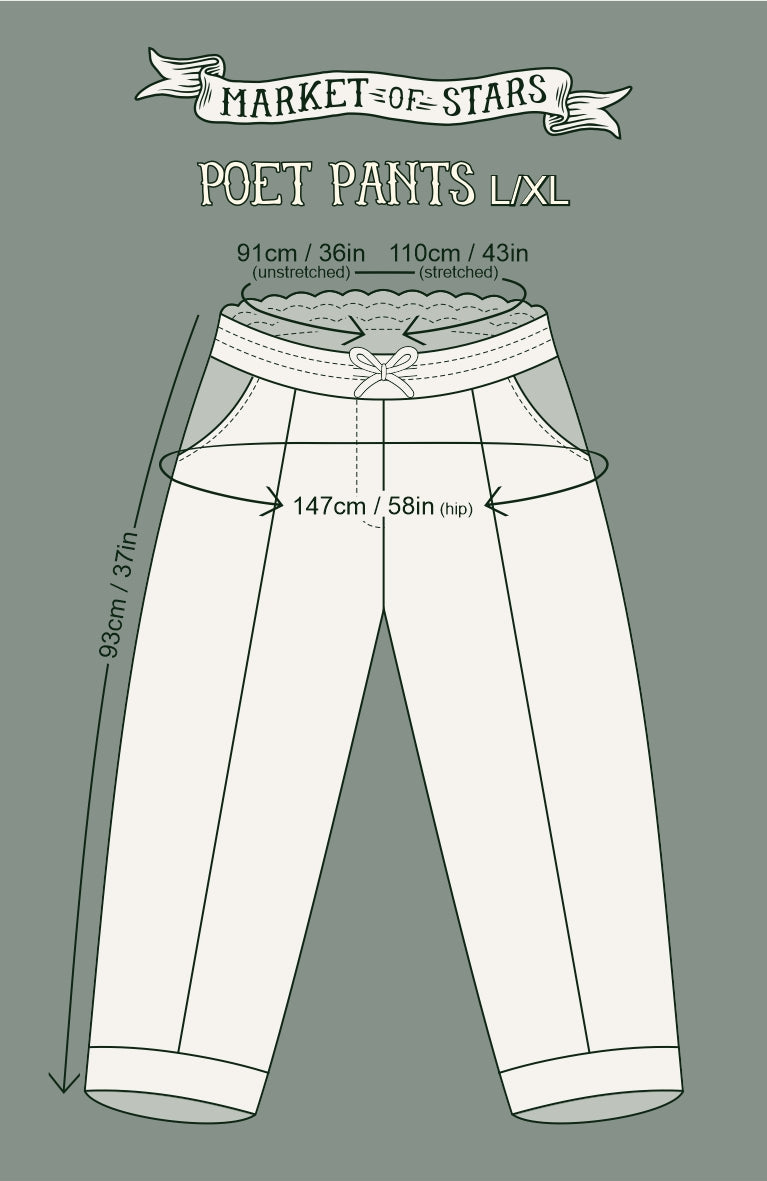 Market Of Stars - ‘Heart of Gold’ Cropped Poet Pant - Florals & Sacred Heart