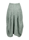 Olga De Polga Milwaukee ‘Panorama’ Herringbone Linen Skirt - Green