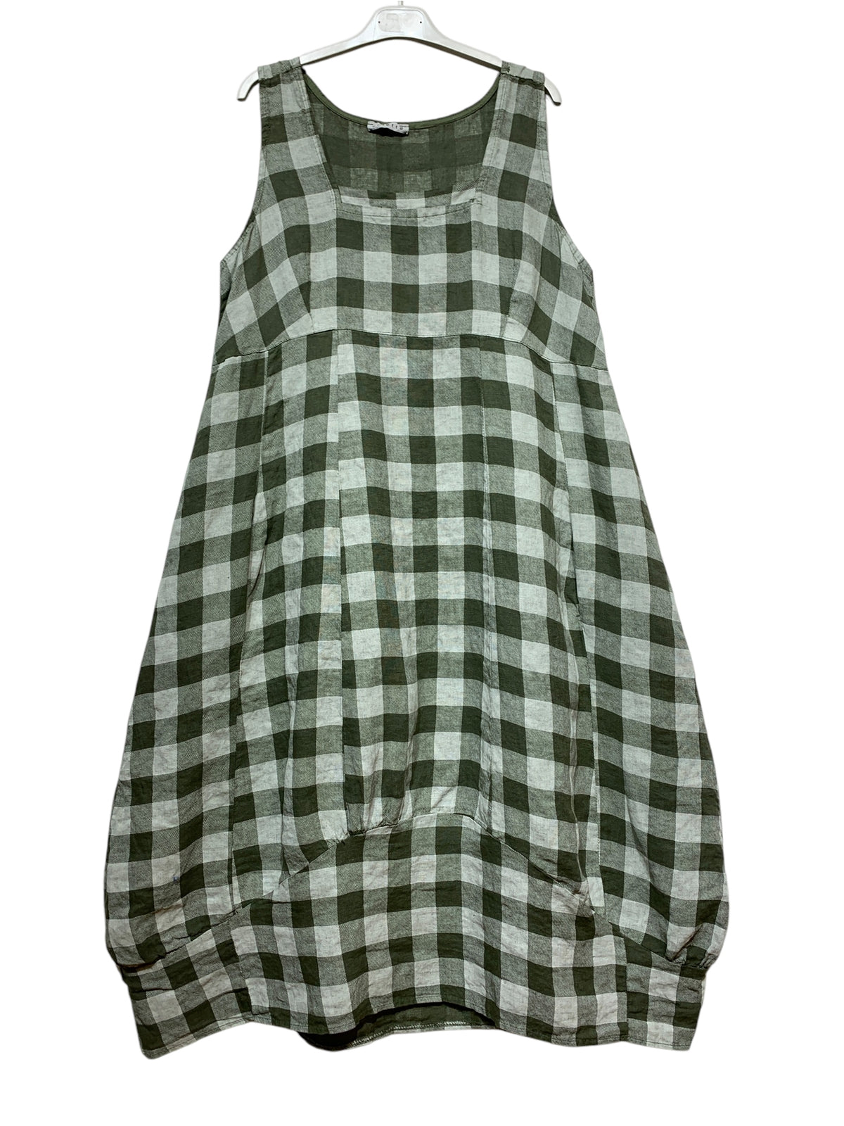 Italian Linen Dress with Pockets Gingham Check - Various Colours