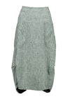 Olga De Polga Milwaukee ‘Panorama’ Herringbone Linen Skirt - Green