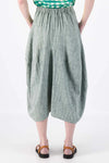 Olga De Polga Milwaukee ‘Panorama’ Herringbone Linen Skirt - Green