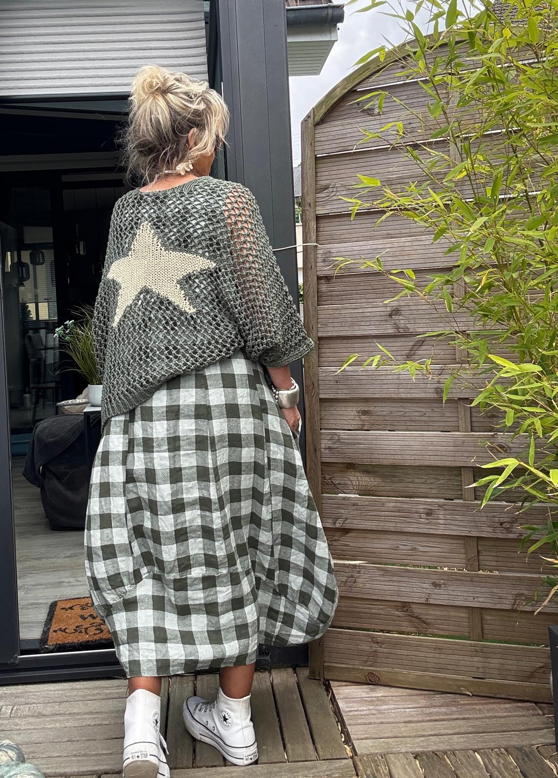 Italian Linen Dress with Pockets Gingham Check - Various Colours