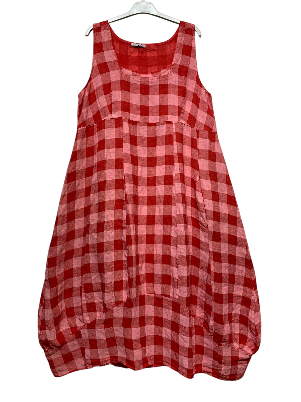 Italian Linen Dress with Pockets Gingham Check - Various Colours