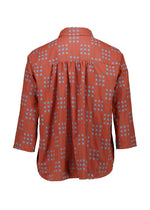 Olga De Polga ‘Network’ Woven Cotton Shirt - Orange - LAST - Size M