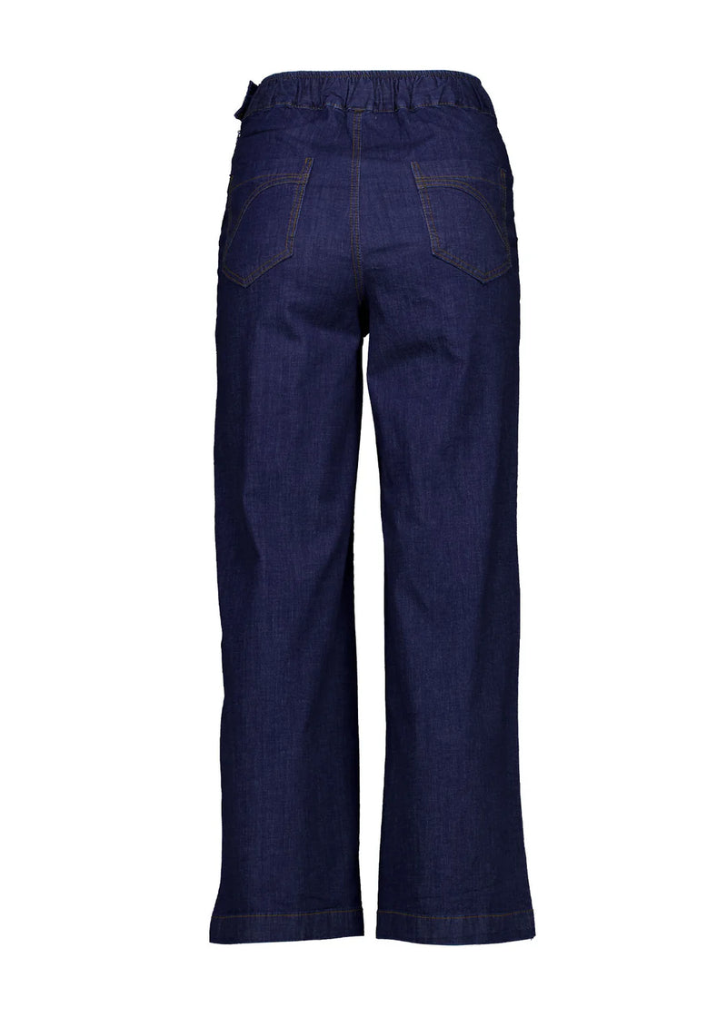 Olga De Polga Peggy ‘Ligera’ Pants Summer Denim - Dark Wash