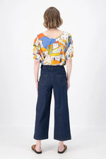 Olga De Polga Peggy ‘Ligera’ Pants Summer Denim - Dark Wash