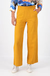 Olga De Polga ‘Peggy’ Long Linen Pants - Lino Yellow