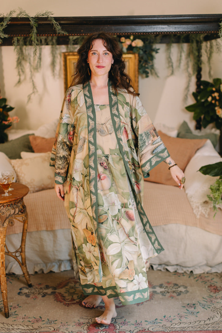 Market Of Stars - Fleur De Soleil - Opera Duster Kimono Coat Robe - Florals