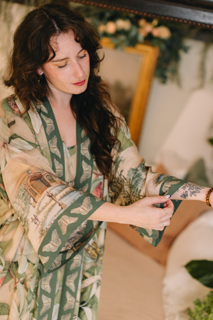 Market Of Stars - Fleur De Soleil - Opera Duster Kimono Coat Robe - Florals