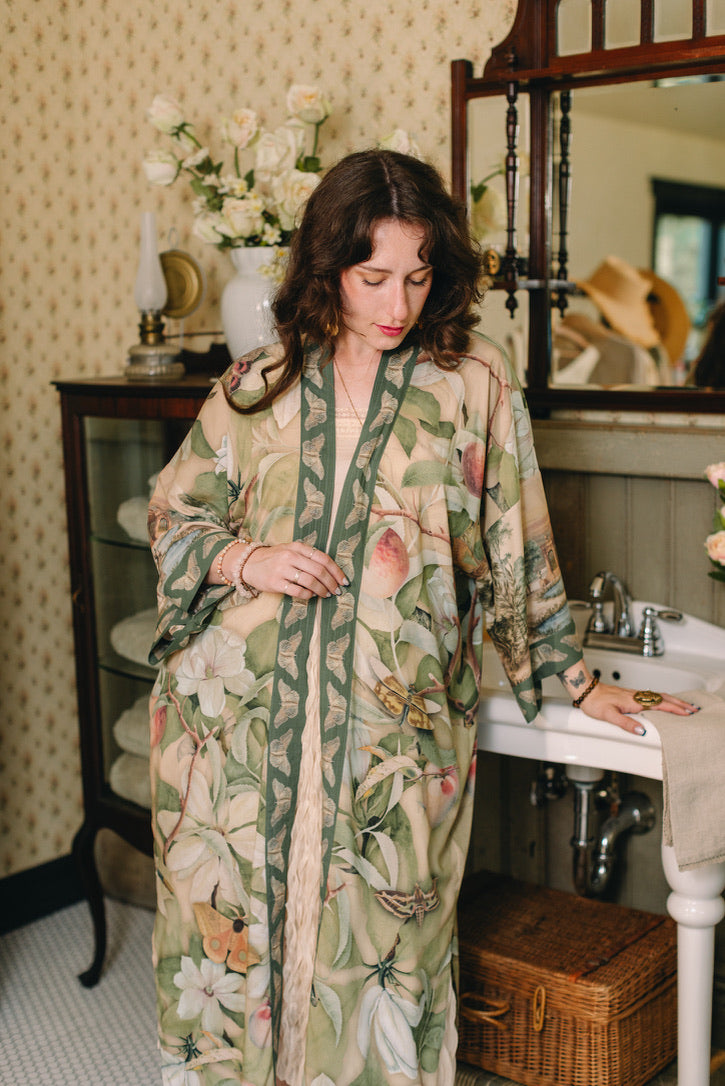 Market Of Stars - Fleur De Soleil - Opera Duster Kimono Coat Robe - Florals