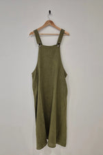 NEW Montaigne Linen Overall Style Midi Dress With Pockets- Various Colours