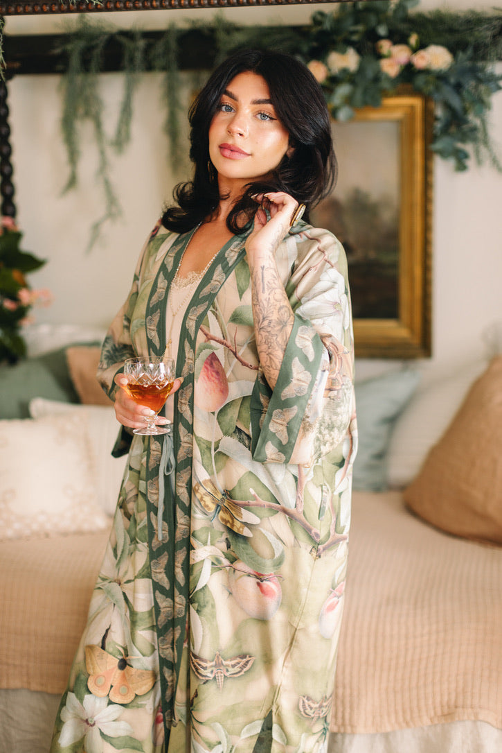 Market Of Stars - Fleur De Soleil - Opera Duster Kimono Coat Robe - Florals