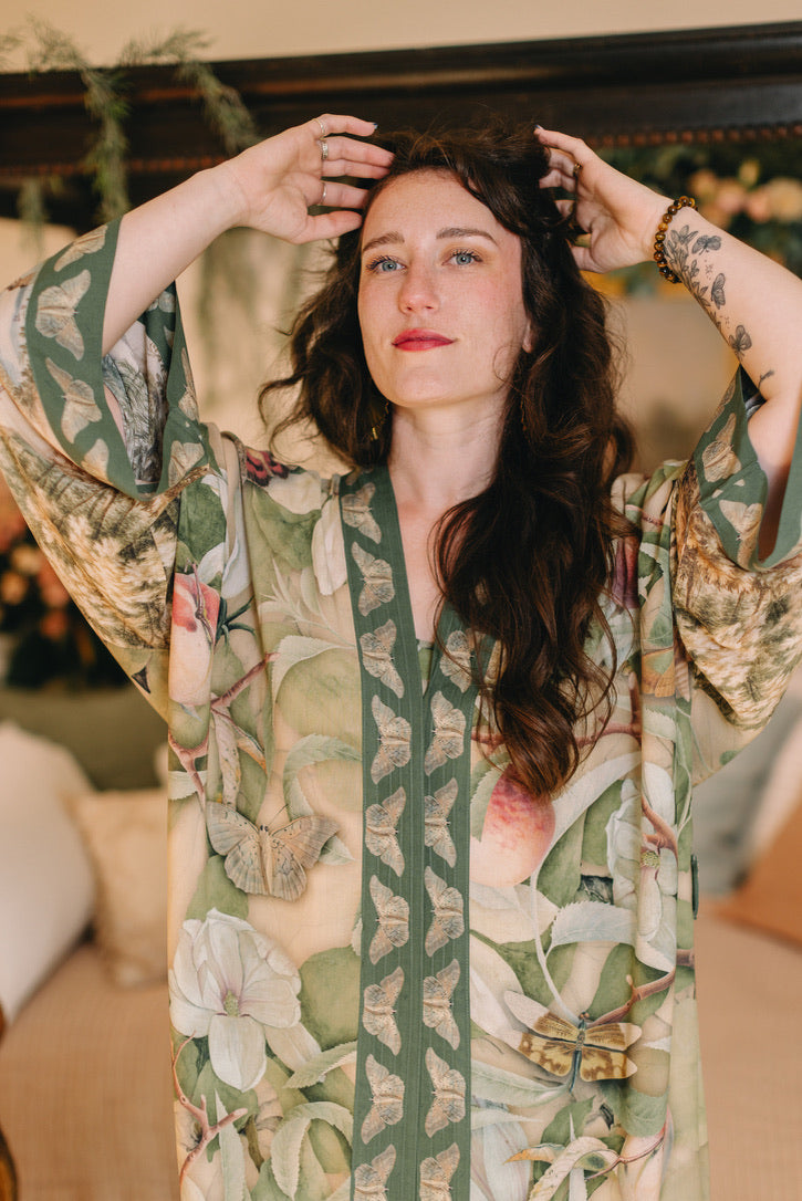 Market Of Stars - Fleur De Soleil - Opera Duster Kimono Coat Robe - Florals
