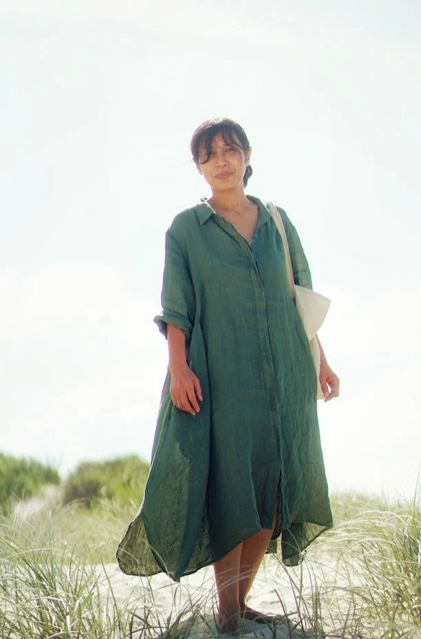 Montaigne ‘Margaux’ Long Sleeve Shirt Dress