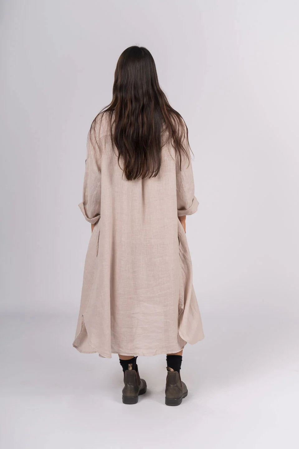 Montaigne ‘Margaux’ Long Sleeve Shirt Dress