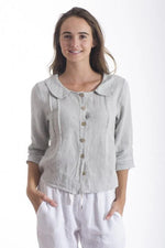 Talia Benson ItalianI Linen Button Up Jacket - Various Colours