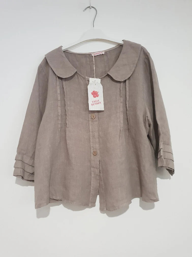 Talia Benson ItalianI Linen Button Up Jacket - Various Colours