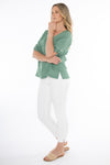 JUMP Clothing V Neck Tab Sleeve Top - Various Colours