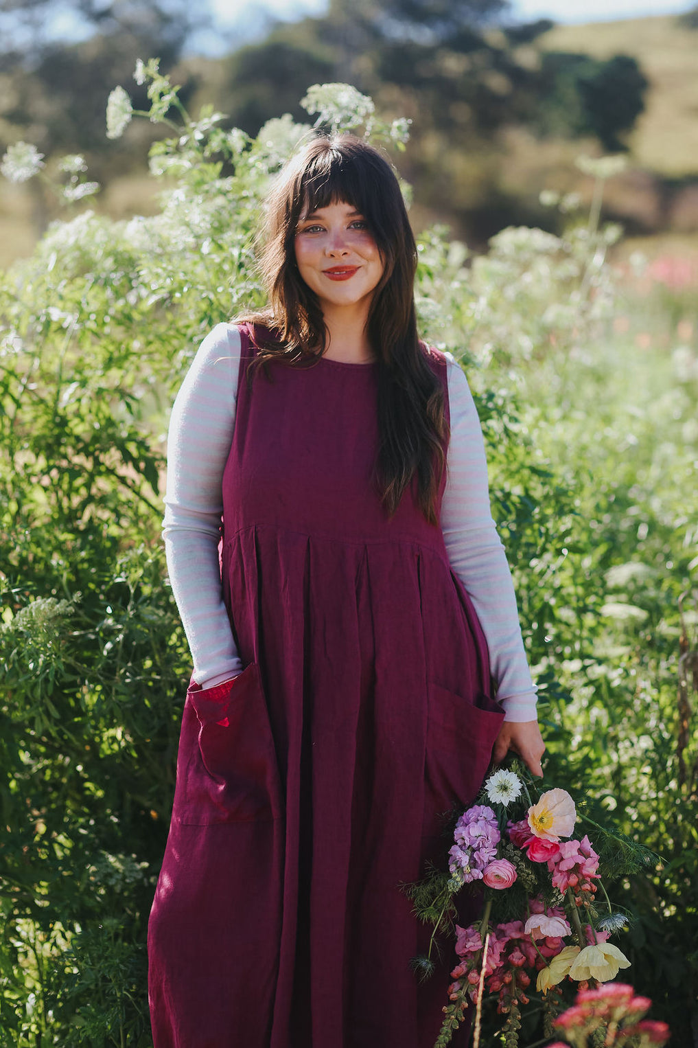 Montaigne - Sartène - Italian Linen Summer Sleeveless Dress