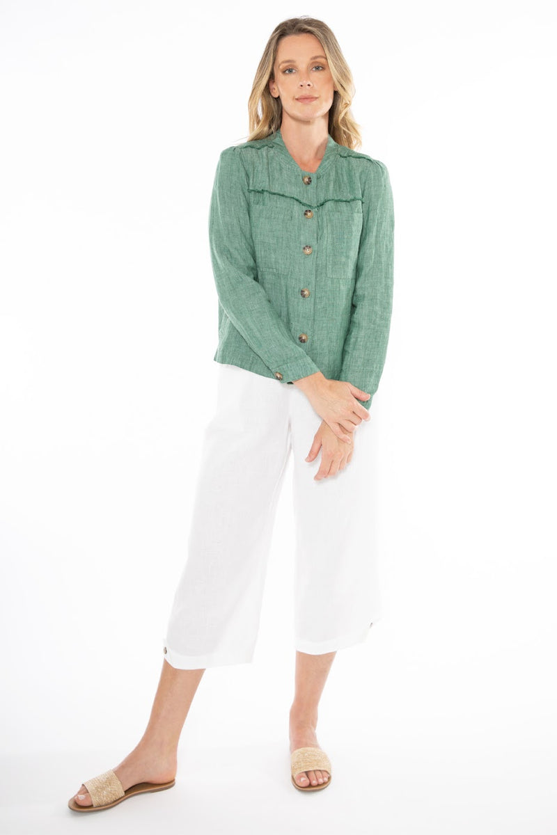 JUMP Clothing Boxy Linen Jacket - Various Colours