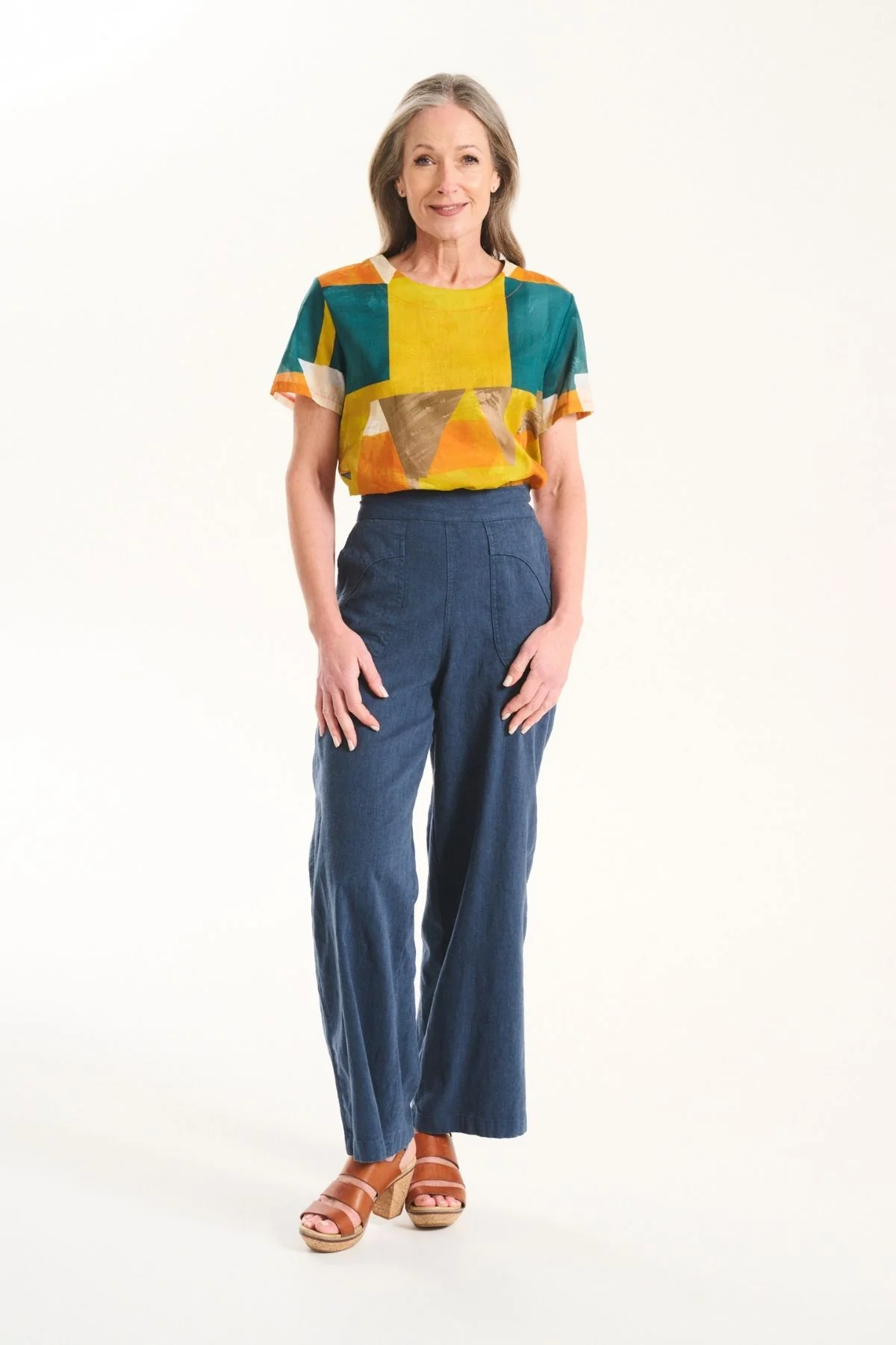 Olga De Polga - Peggy Lino - Linen Pants - Navy