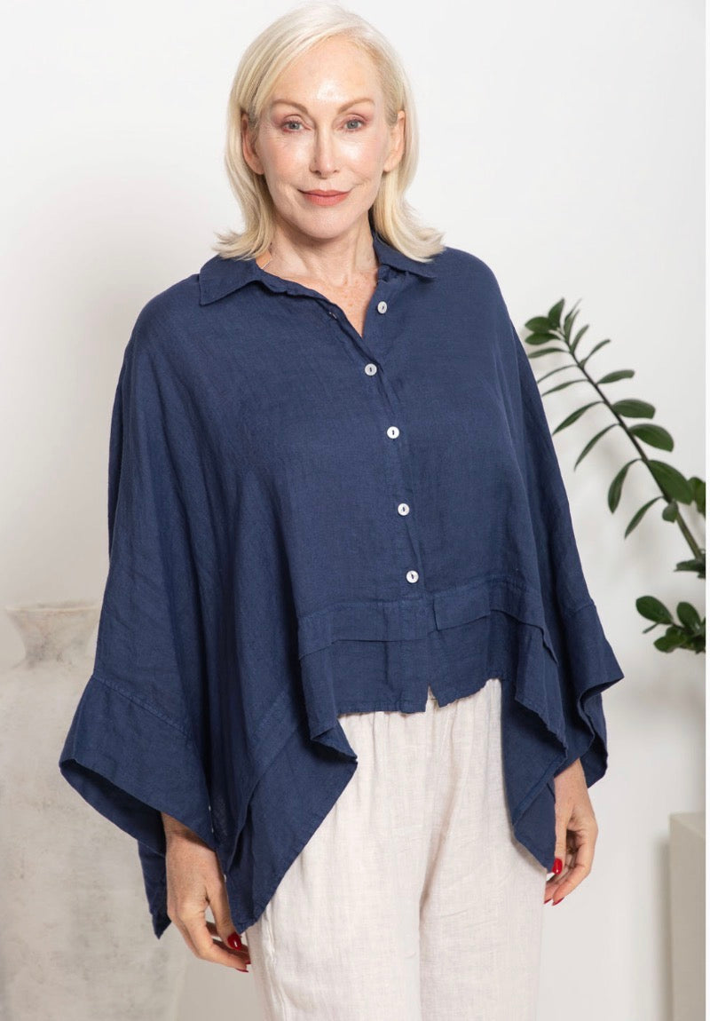 The Italian Cartel - Sanita - Loose Italian Linen Top